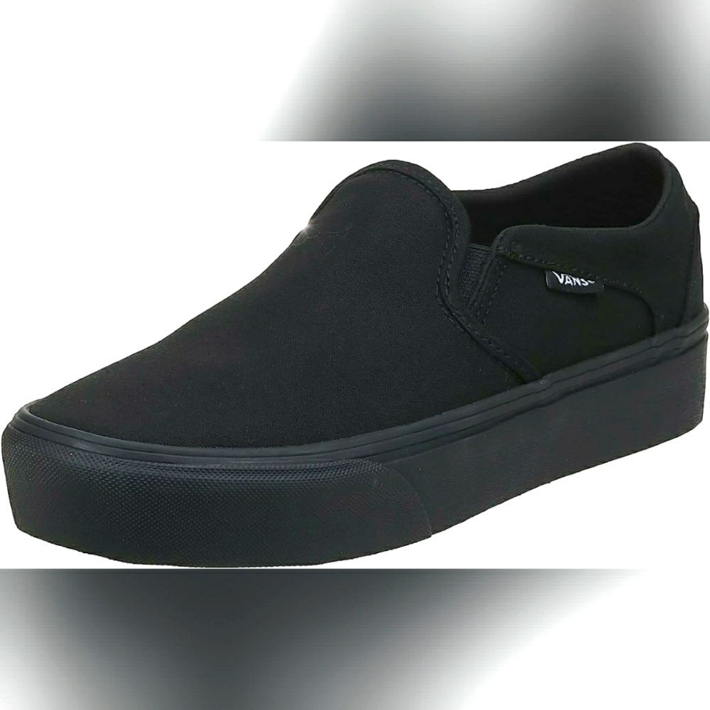 Vans Women Asher Platform Slip-On Shoes Size US 5.5